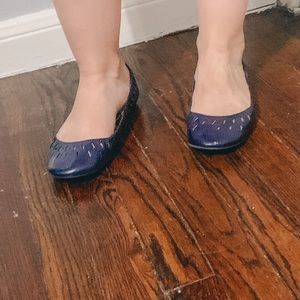 Navy flats